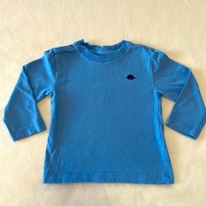 Blue dinosaur long sleeve shirt size 18 months